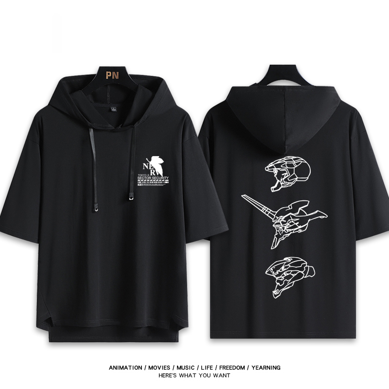 EVA福音戰士 連帽短袖T恤-ZUIHANG SHOP