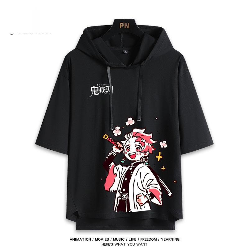 鬼滅之刃 連帽短袖T恤-ZUIHANG SHOP