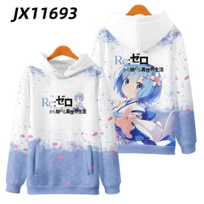 從零開始的异世界生活 親子情侶男女款連帽衛衣-ZUIHANG SHOP