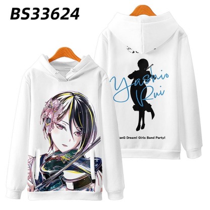 BanG Dream Morfonica 動漫周邊 秋冬潮流寬鬆休閒連帽T