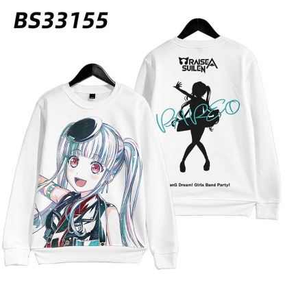 BanG Dream 動漫周邊 秋冬潮流寬鬆休閒連帽T