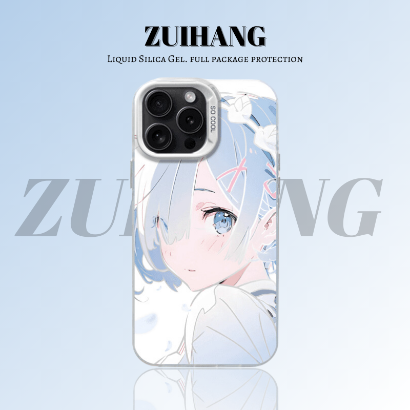 Re:Zero 彩銀線條漸變防摔手機殼-ZUIHANG SHOP