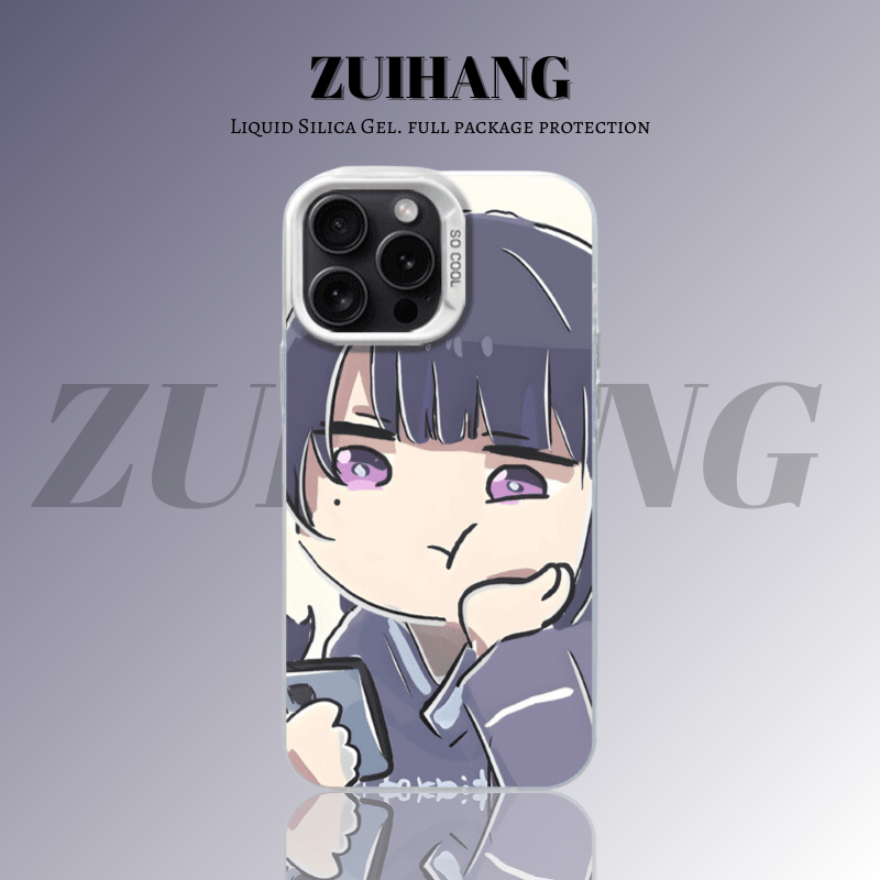 原神彩銀線條漸變防摔手機殼-ZUIHANG SHOP