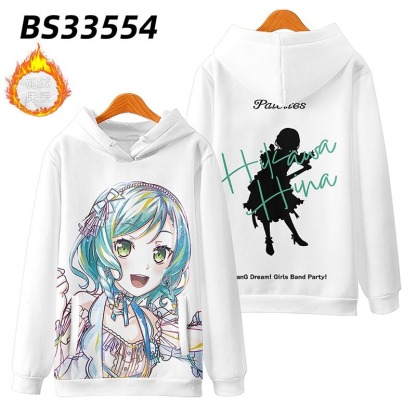 BanG Dream 動漫周邊 秋冬潮流寬鬆休閒連帽T