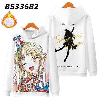 BanG Dream 動漫周邊 秋冬潮流寬鬆休閒連帽T