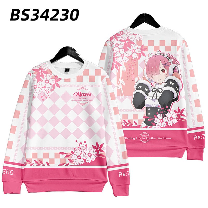 從零開始的异世界生活 親子情侶男女款連帽衛衣-ZUIHANG SHOP