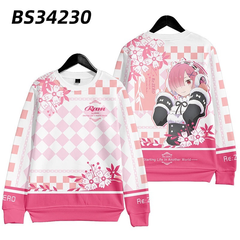 從零開始的异世界生活 親子情侶男女款連帽衛衣-ZUIHANG SHOP