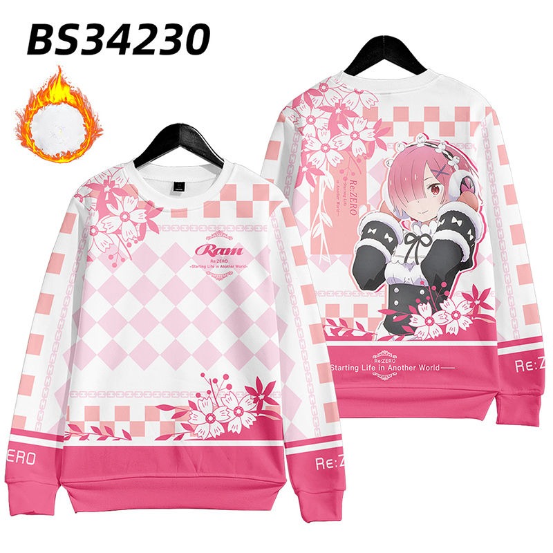 從零開始的异世界生活 親子情侶男女款連帽衛衣-ZUIHANG SHOP