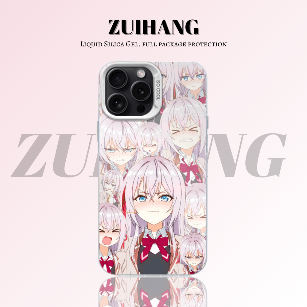 遮羞艾莉彩銀線條漸變防摔手機殼-ZUIHANG SHOP
