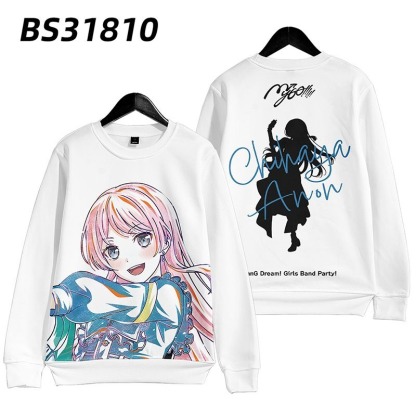 BanG Dream 動漫周邊 秋冬潮流寬鬆休閒連帽T