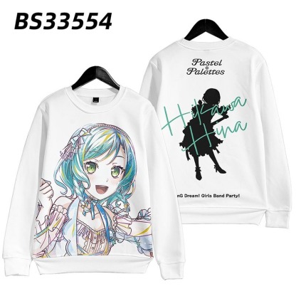 BanG Dream 動漫周邊 秋冬潮流寬鬆休閒連帽T