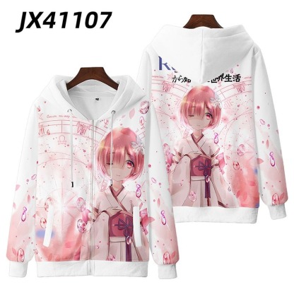 從零開始的异世界生活 親子情侶男女款連帽衛衣-ZUIHANG SHOP