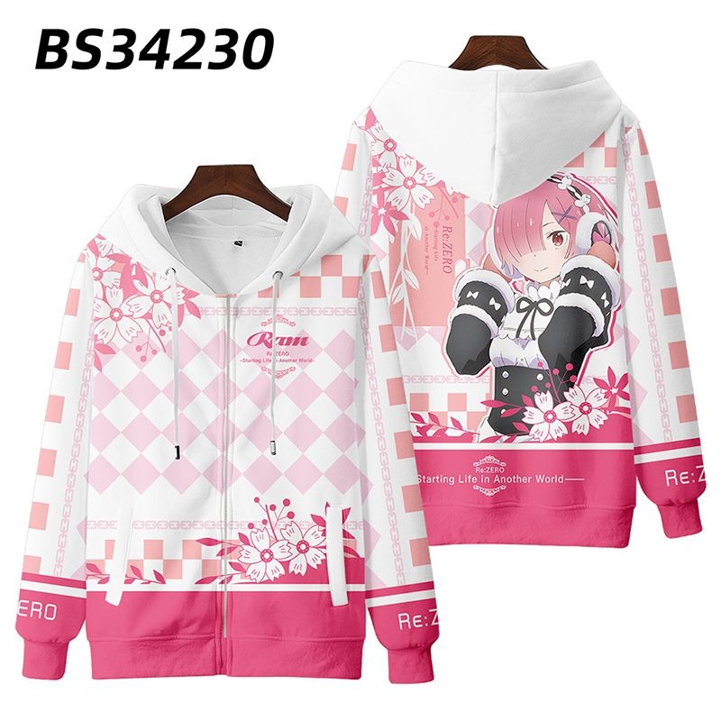 從零開始的异世界生活 親子情侶男女款連帽衛衣-ZUIHANG SHOP