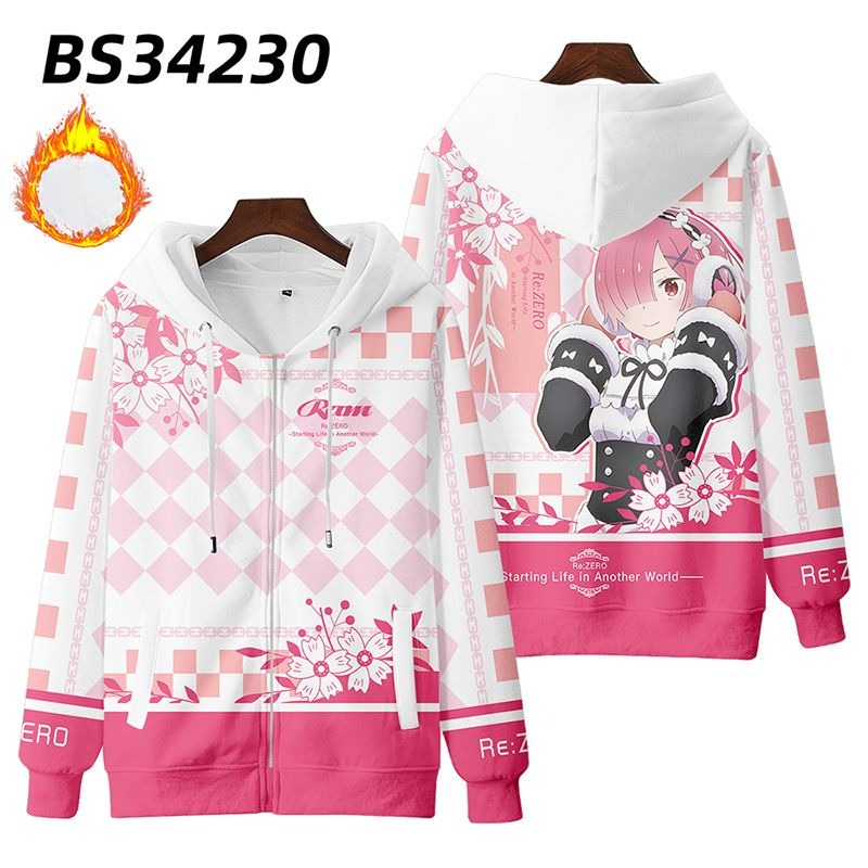 從零開始的异世界生活 親子情侶男女款連帽衛衣-ZUIHANG SHOP