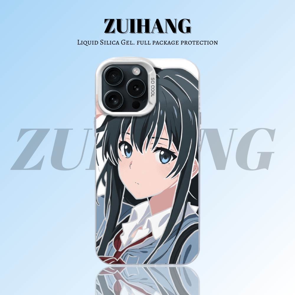 雪之下雪乃彩銀線條漸變防摔手機殼-ZUIHANG SHOP