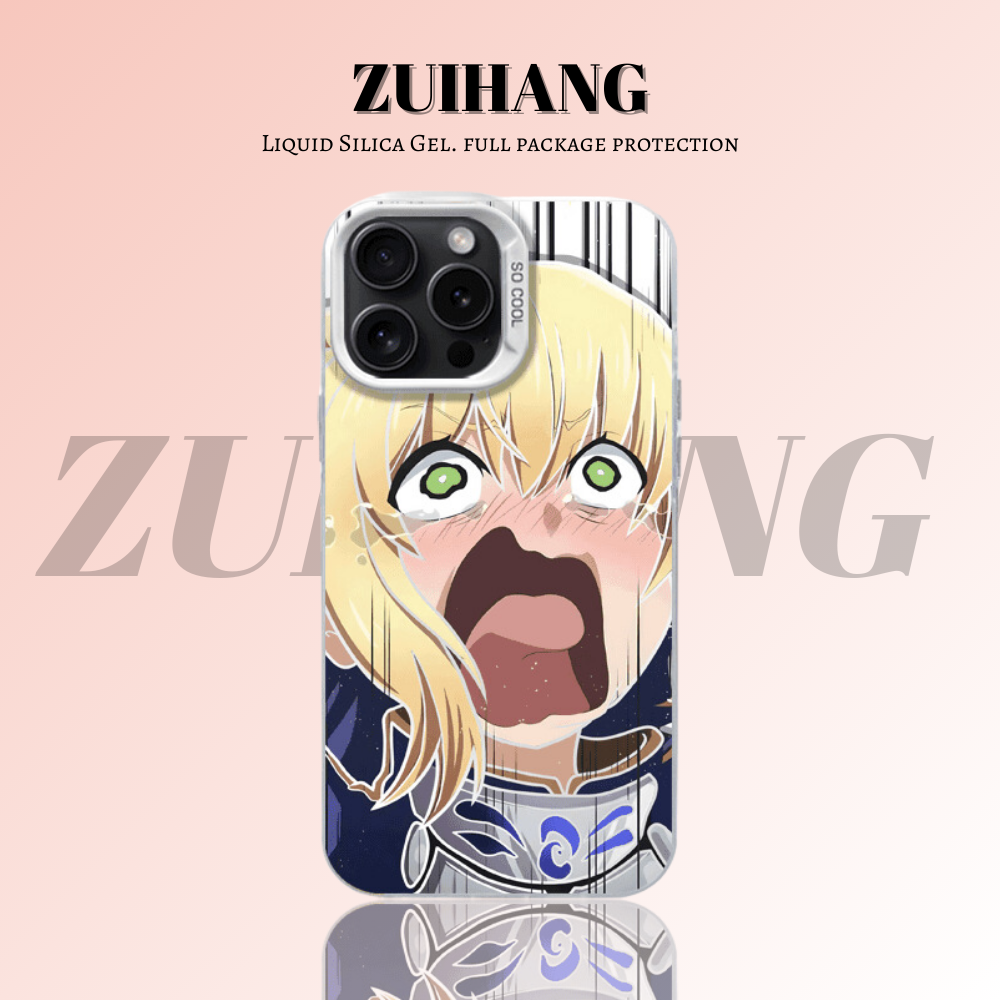 Fate/stay night彩銀線條漸變防摔手機殼-ZUIHANG SHOP