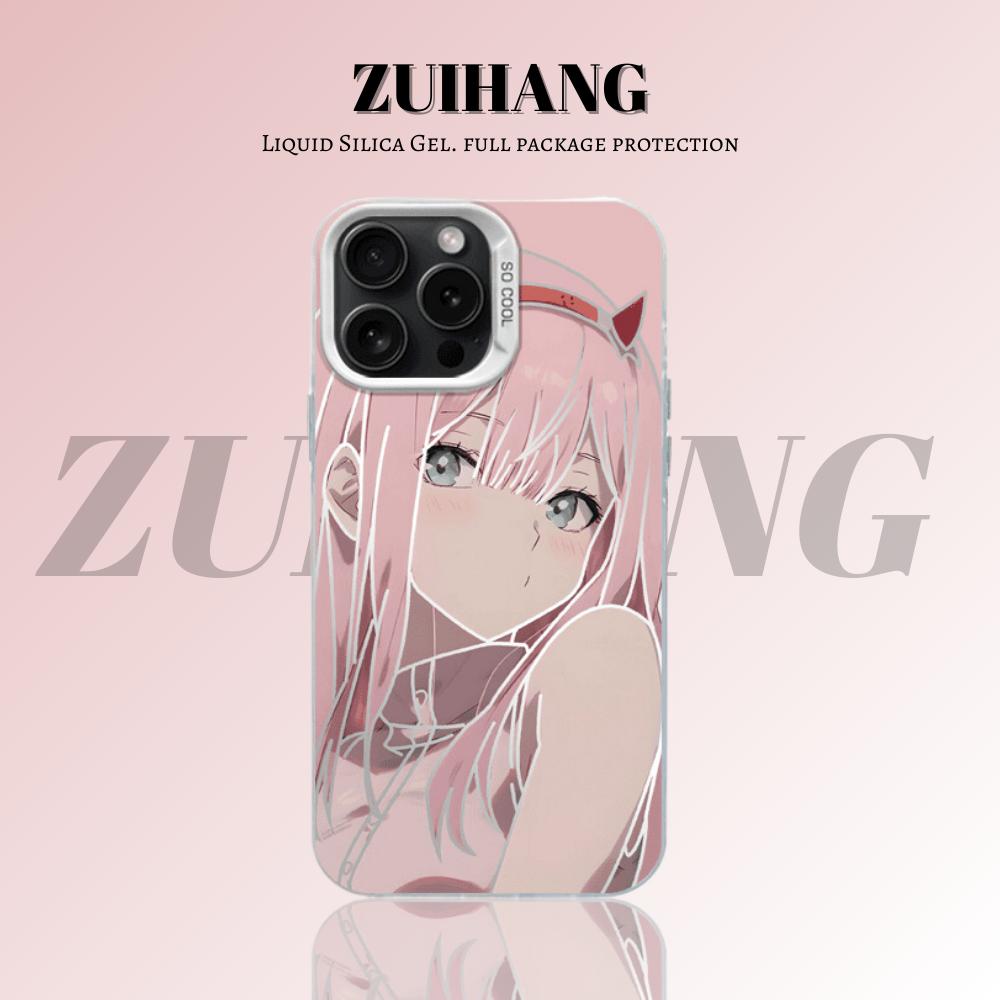 DARLING in the FRANKXX 彩銀線條漸變防摔手機殼-ZUIHANG SHOP