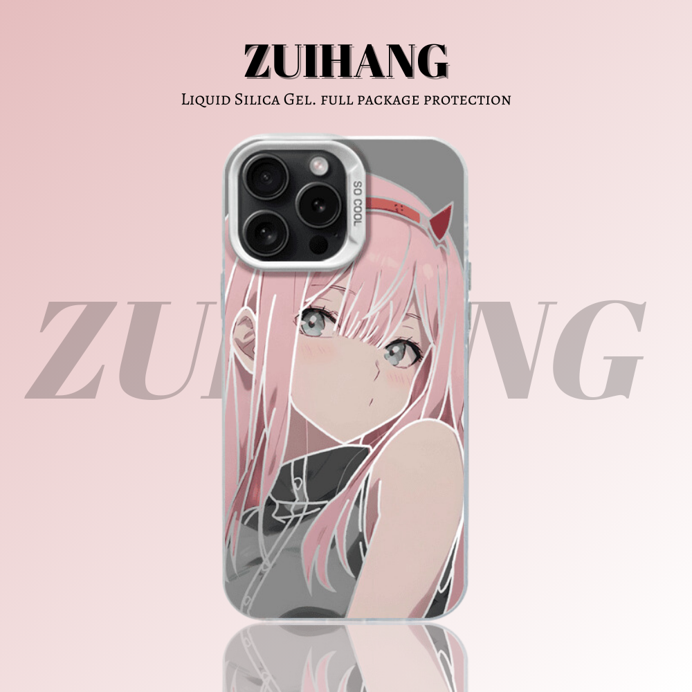 DARLING in the FRANKXX 彩銀線條漸變防摔手機殼-ZUIHANG SHOP