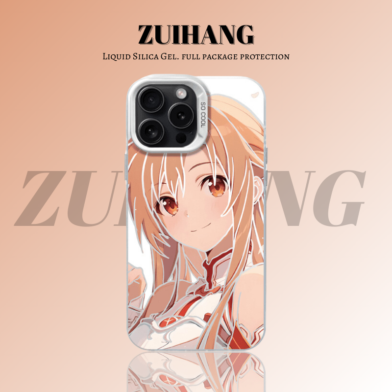 刀劍神域彩銀線條漸變防摔手機殼-ZUIHANG SHOP