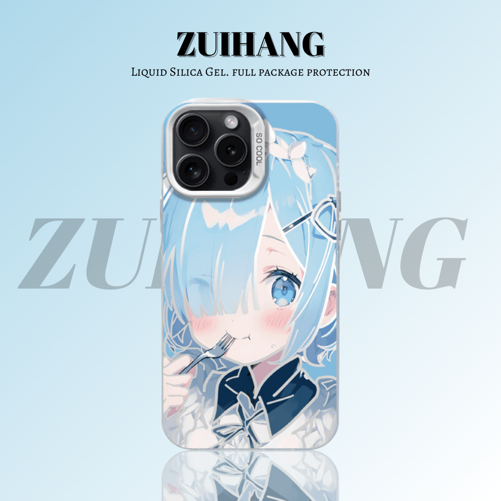 Re:Zero 彩銀線條漸變防摔手機殼-ZUIHANG SHOP