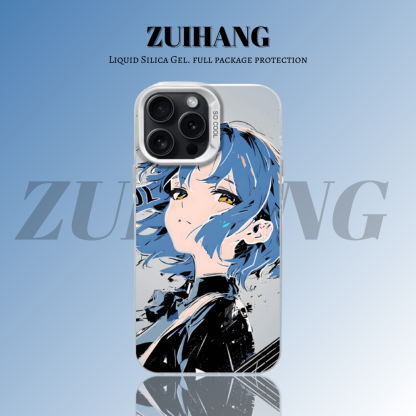 孤獨搖滾彩銀線條漸變防摔手機殼-ZUIHANG SHOP