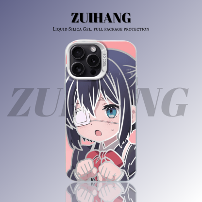 中二病也想談戀愛彩銀線條漸變防摔手機殼-ZUIHANG SHOP