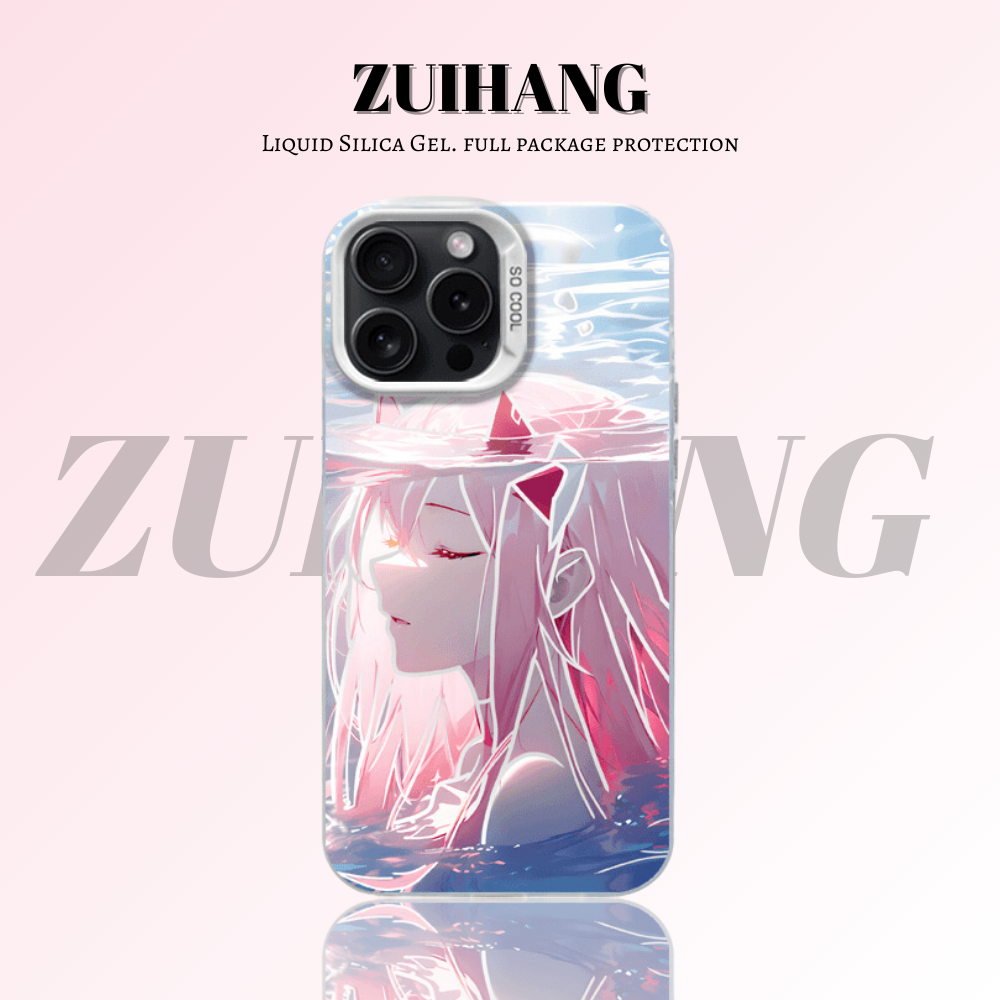 DARLING in the FRANKXX 彩銀線條漸變防摔手機殼-ZUIHANG SHOP