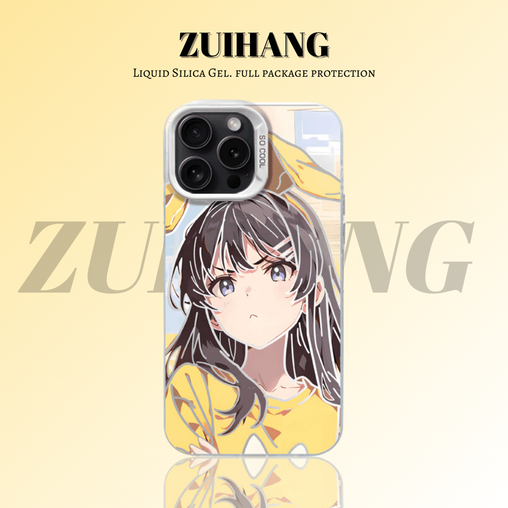 櫻島麻衣彩銀線條漸變防摔手機殼-ZUIHANG SHOP