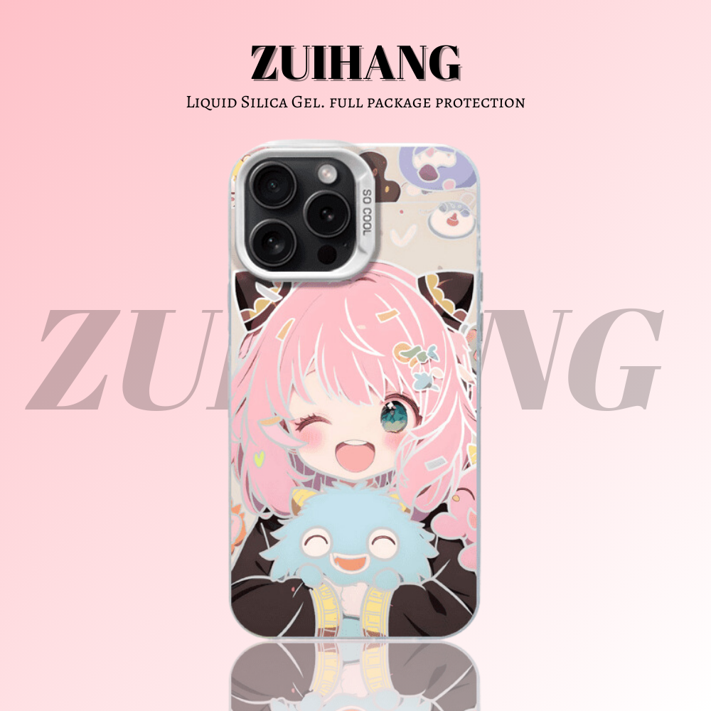 間諜家家酒彩銀線條漸變防摔手機殼-ZUIHANG SHOP