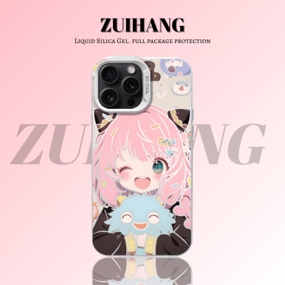 間諜家家酒彩銀線條漸變防摔手機殼-ZUIHANG SHOP