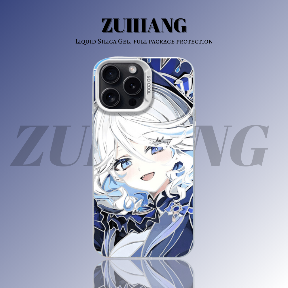 原神彩銀線條漸變防摔手機殼-ZUIHANG SHOP