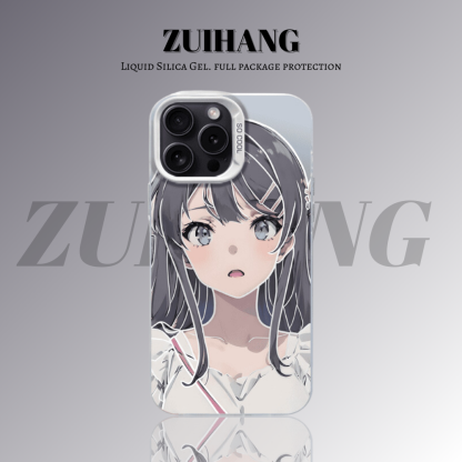 櫻島麻衣彩銀線條漸變防摔手機殼-ZUIHANG SHOP