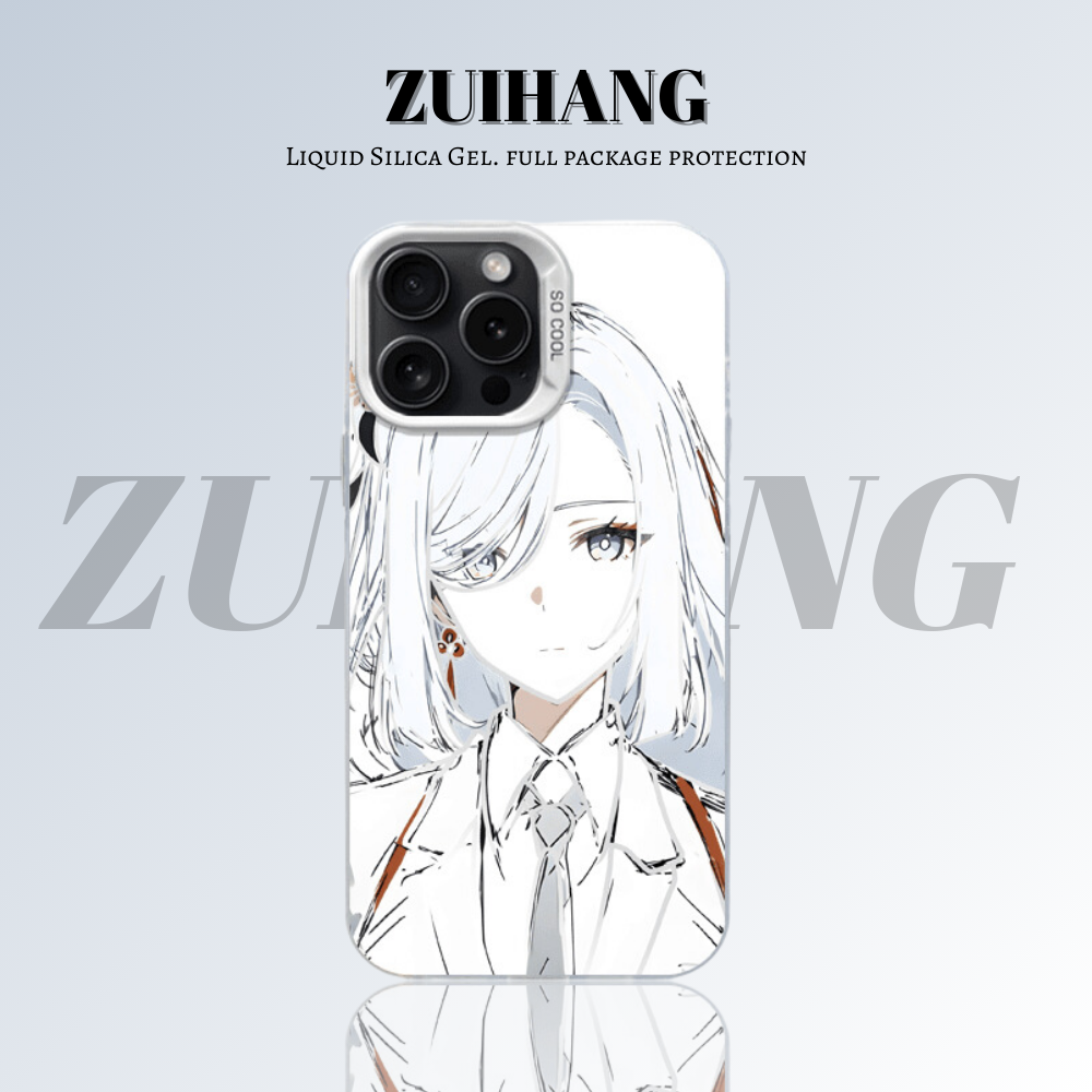 原神彩銀線條漸變防摔手機殼-ZUIHANG SHOP