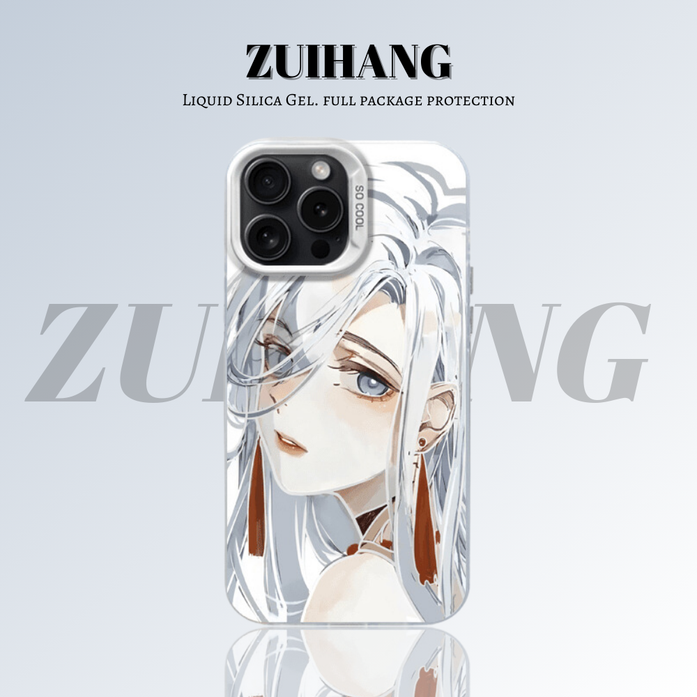 原神彩銀線條漸變防摔手機殼-ZUIHANG SHOP