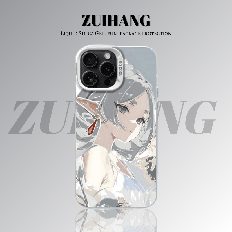 芙莉蓮彩銀線條漸變防摔手機殼-ZUIHANG SHOP