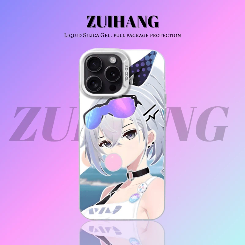 崩壞:星穹鐵道彩銀線條漸變防摔手機殼