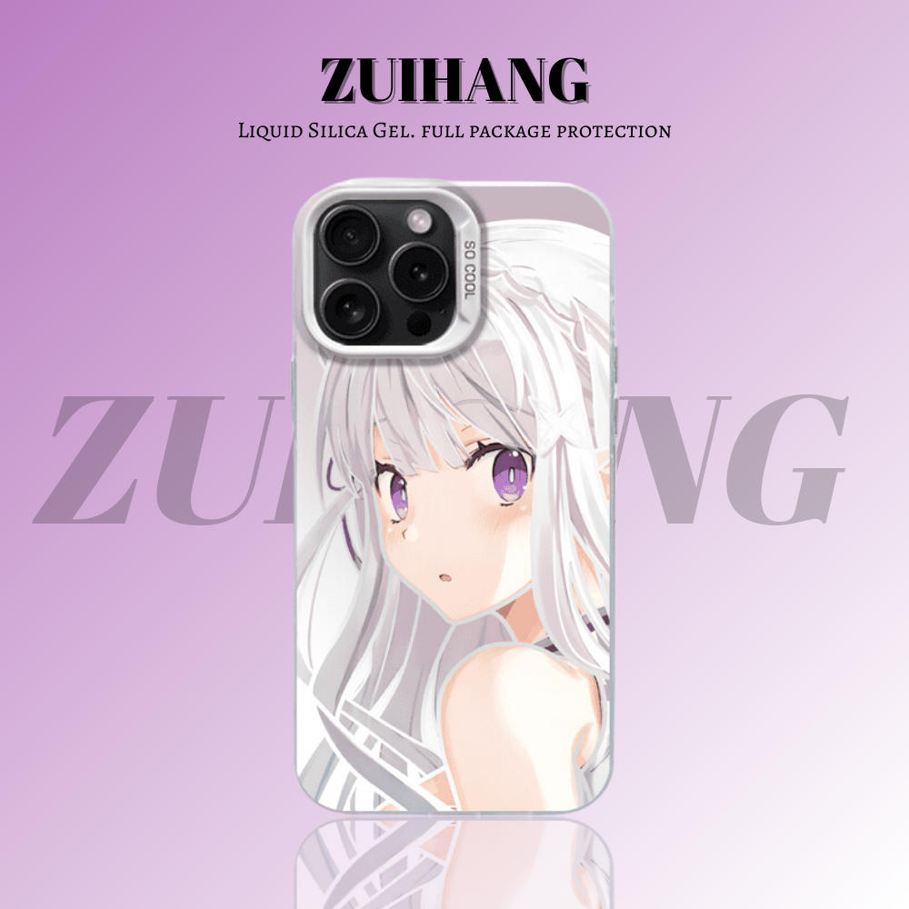 Re:Zero 彩銀線條漸變防摔手機殼-ZUIHANG SHOP