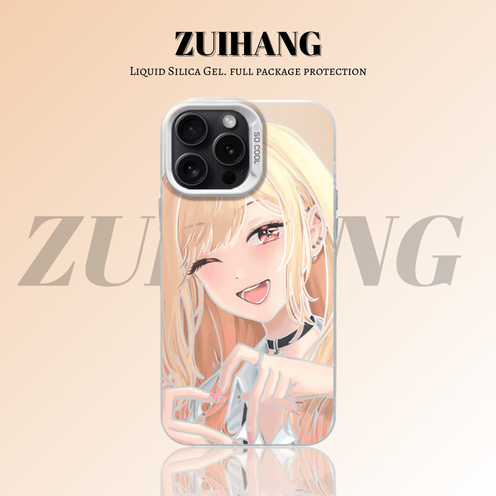 戀上換裝娃娃彩銀線條漸變防摔手機殼-ZUIHANG SHOP
