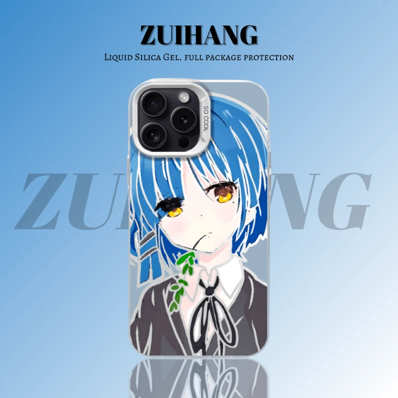 孤獨搖滾彩銀線條漸變防摔手機殼