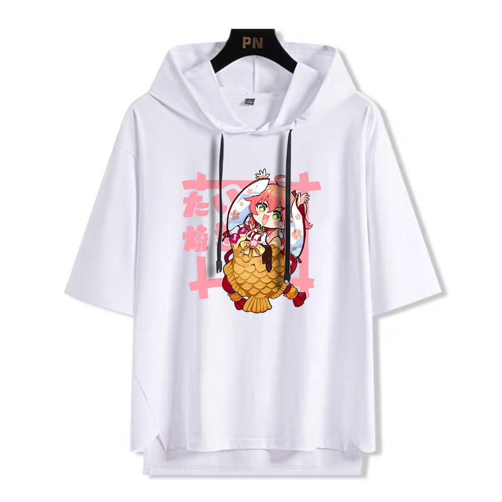 Hololive連帽短袖T恤