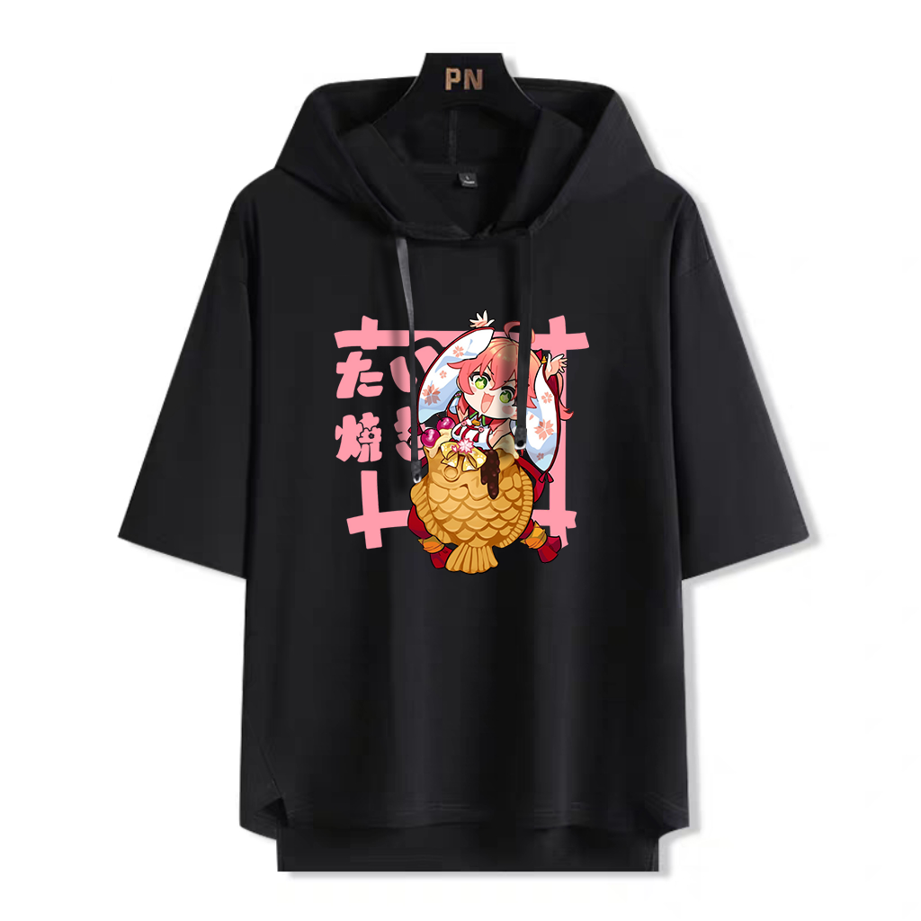 Hololive連帽短袖T恤