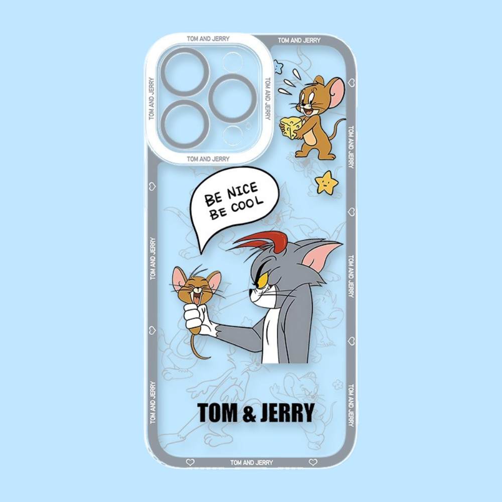 湯姆貓與傑利鼠天使眼透明防摔軟殼-ZUIHANG SHOP