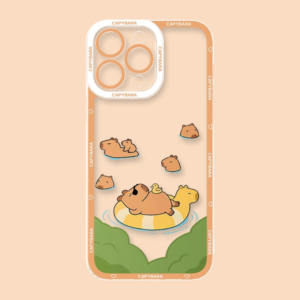 卡皮巴拉天使眼透明防摔軟殼-ZUIHANG SHOP