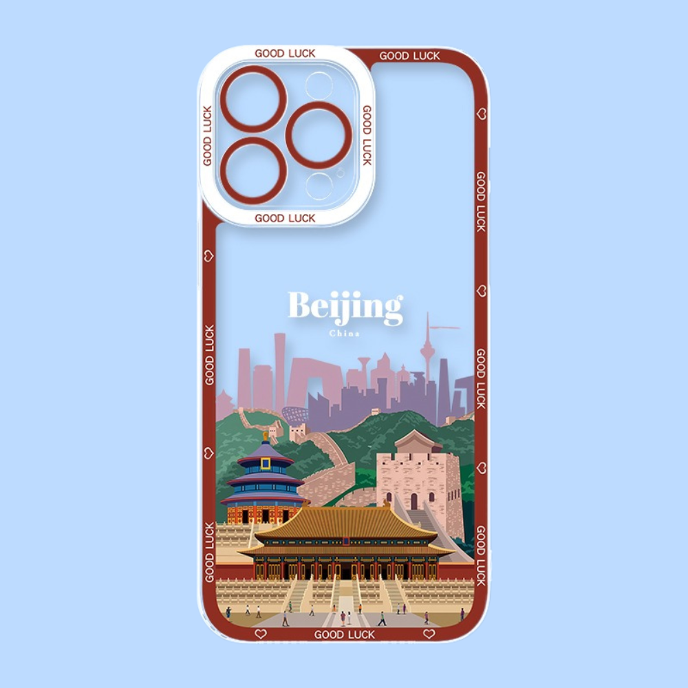 城市插畫天使眼透明防摔軟殼-ZUIHANG SHOP