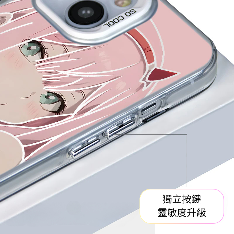 DARLING in the FRANKXX 彩銀線條漸變防摔手機殼