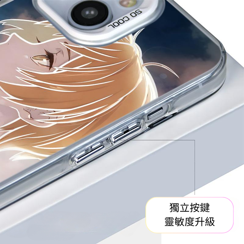 夏目友人帳彩銀線條漸變防摔手機殼-ZUIHANG SHOP