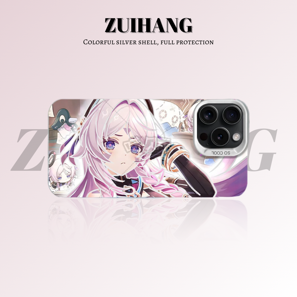 原神彩銀線條漸變防摔手機殼-ZUIHANG SHOP
