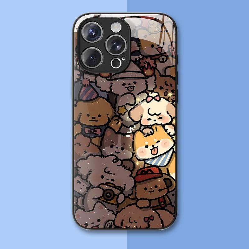 情侶系列新款高清全包防摔玻璃殼-ZUIHANG SHOP