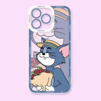 湯姆貓與傑利鼠天使眼透明防摔軟殼-ZUIHANG SHOP