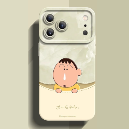 蠟筆小新液態矽膠全包防摔軟殼